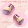 3PCS Foundation Makeup Brush, 2-in-1 Dual-Ended Makeup Brush Foundation Brushes and Concealer Brushes Application of Contour, Cream view 3