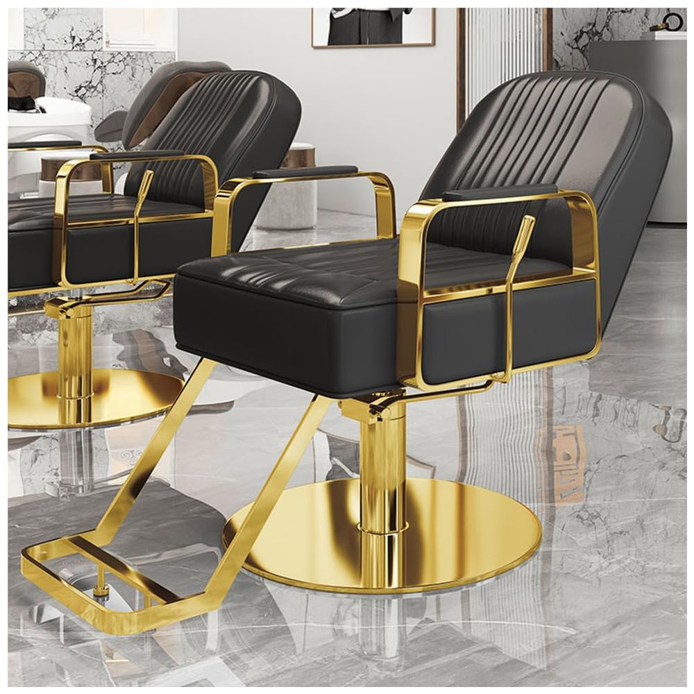 Barber Chair Professional Reclining Salon Chair for Hair Stylist Heavy Duty Hydraulic 360 Degree Swivel, Height Adjustable Spa Beauty Equipment,O