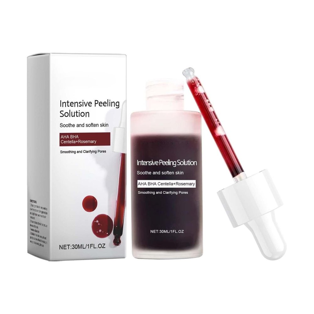 Intensive Peeling Solutionfor Face at Home, BHA Liquid Exfoliant for Large Pores, Wrinkles & Fine Lines, 1.0 Floz (2PCS)