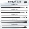 5 Pcs Eyeliner Brush Set, Fine Angled Makeup Brushes Ultra Thin Flat Eyeliner Concealer Brushes Eyebrow Angled Brush Beauty Cosmetic Tool Precision Makeup Application for Eye liner Eye brow view 2