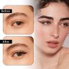 5 Pcs Eyeliner Brush Set, Fine Angled Makeup Brushes Ultra Thin Flat Eyeliner Concealer Brushes Eyebrow Angled Brush Beauty Cosmetic Tool Precision Makeup Application for Eye liner Eye brow view 4