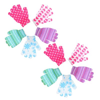 ETHZZLE 10Pcs Five-finger Bath Massage Gloves for Deep Cleaning and Exfoliating Shower Gloves for Body Scrubber in Mixed Colors Suitable for Men and Women Bathroom Use