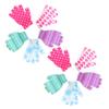 ETHZZLE 10Pcs Five-finger Bath Massage Gloves for Deep Cleaning and Exfoliating Shower Gloves for Body Scrubber in Mixed Colors Suitable for Men and Women Bathroom Use view 1