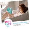 ETHZZLE 10Pcs Five-finger Bath Massage Gloves for Deep Cleaning and Exfoliating Shower Gloves for Body Scrubber in Mixed Colors Suitable for Men and Women Bathroom Use view 4