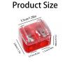 12 Pcs Eyeliner Sharpener, Double Hole Sharpeners for Eyebrow Pencil, Eyeliner, Lip Liner - Red Handheld Sharpeners with Removable Cover view 2