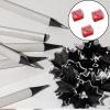12 Pcs Eyeliner Sharpener, Double Hole Sharpeners for Eyebrow Pencil, Eyeliner, Lip Liner - Red Handheld Sharpeners with Removable Cover view 3