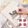 12 Pcs Eyeliner Sharpener, Double Hole Sharpeners for Eyebrow Pencil, Eyeliner, Lip Liner - Red Handheld Sharpeners with Removable Cover view 4