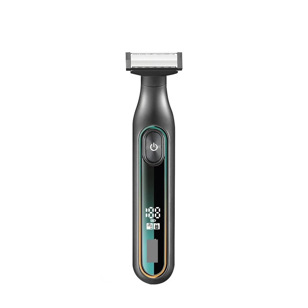 360 Hair Trimmer Waterproof Household Rechargeable Adjustable Full Body Washable Reciprocating Men's(360 Green)