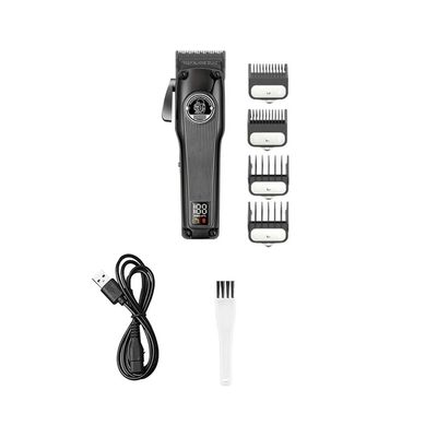 Barber Hair Clipper Brushless Motor DLC Fade Blade Trimmer Rechargeable Cordless Electric Taper Cutting Machine(Option 7)