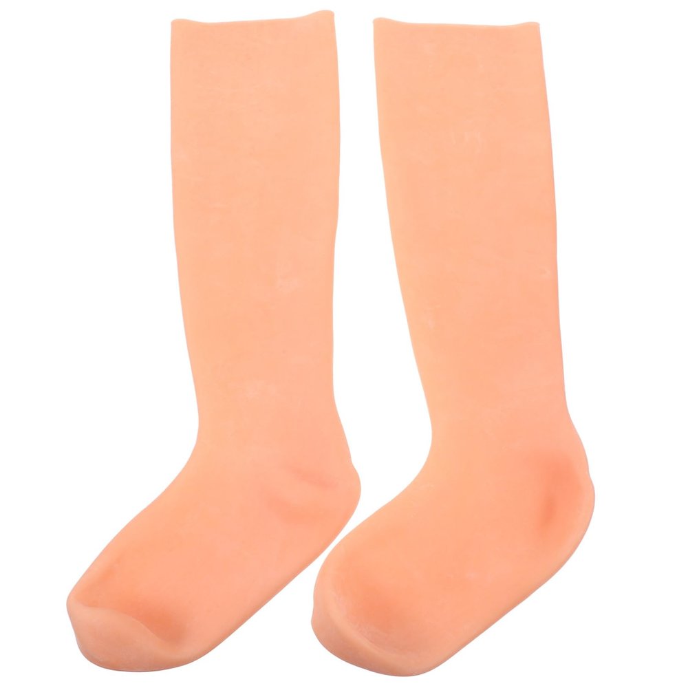 COOLHIYA Moisturizing Socks for Women and Men Elastic Long Overnight Foot Care Socks for Cracked Heel Soft Comfortable Adult Use