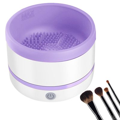Automatic Makeup Brush Spinner | Makeup Brush Cleaner Machine - Electric Make Up B R U S H Cleaner | Deep Cleans Foundation, Eyeshadow & Blush Brushes | Professional & Home Use