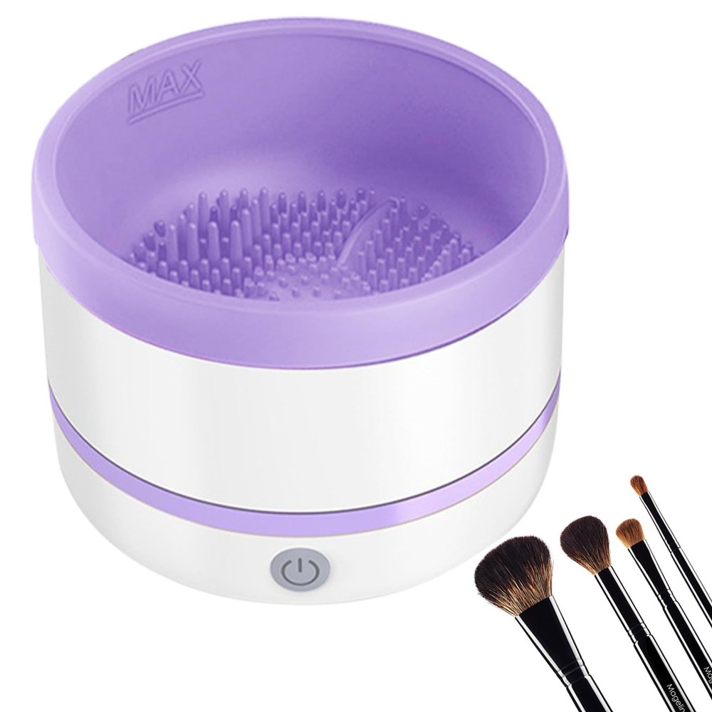 Automatic Makeup Brush Spinner | Makeup Brush Cleaner Machine - Electric Make Up B R U S H Cleaner | Deep Cleans Foundation, Eyeshadow & Blush Brushes | Professional & Home Use