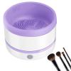 Automatic Makeup Brush Spinner | Makeup Brush Cleaner Machine - Electric Make Up B R U S H Cleaner | Deep Cleans Foundation, Eyeshadow & Blush Brushes | Professional & Home Use view 1