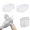 24 Pairs White Cotton Gloves for Dry Hands Eczema with 8 Laundry Bags, Soft Unisex Moisturizing Gloves for Sleeping Overnight, Breathable Work Glove Liners for Coin Jewelry Inspection, Art Handling view 1