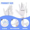 24 Pairs White Cotton Gloves for Dry Hands Eczema with 8 Laundry Bags, Soft Unisex Moisturizing Gloves for Sleeping Overnight, Breathable Work Glove Liners for Coin Jewelry Inspection, Art Handling view 2