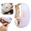 3 in 1 Automatic Electric Nail Clipper with Polishing, Upgraded Smart Nail Trimmer for Baby Adult Seniors, Electric Fingernails Toenails Cutter with Light Storage (Purple) view 1