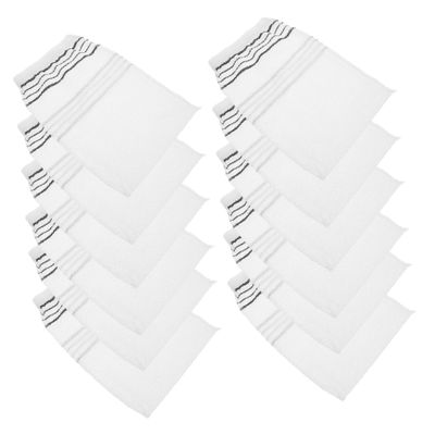 COOLHIYA 20 pcs Disposable Double-sided Bathing Gloves for Exfoliating and Deep Cleansing Practical Shower Gloves for Home Salon Hotel Travel Use Dead Skin Removal and Oil Wiping