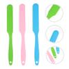 COOLHIYA 3pcs Silicone Wax Applicator Spatulas Reusable Hair Removal Wax Sticks for Body Face Legs with Hanging Non-stick Bright Colors for Home and Salon Use view 3