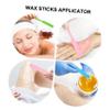 COOLHIYA 3pcs Silicone Wax Applicator Spatulas Reusable Hair Removal Wax Sticks for Body Face Legs with Hanging Non-stick Bright Colors for Home and Salon Use view 4