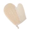 COOLHIYA 2pcs Exfoliating Bath Gloves Linen Body Scrubber Gentle Mitts for Adults Deep Dead Skin Removal and Smooth Skin Care Spa Use view 1