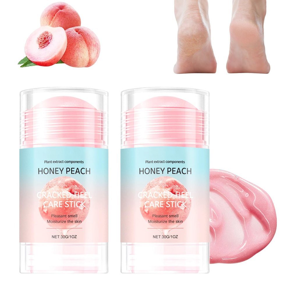 Urea Hydrating and Anti-Cracking Foot Cream, 2025 Upgraded Cracked Heel Stick Feet Cream for Dry Cracked Heels, Portable Foot Balm for Hands Knees Elbows Easy to Use (2)