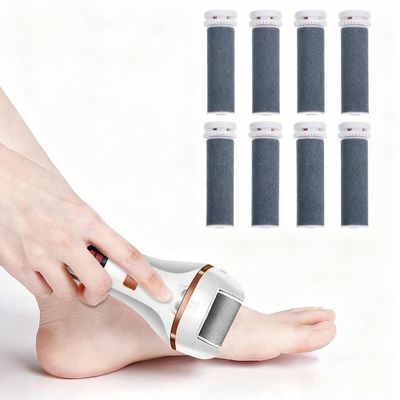8pcs Micro-Pedi Refill Rollers for Electronic Foot File, Callus Remover Replacement Rollers for Fast Dead Skin Removal Foot Care Tool Supplies