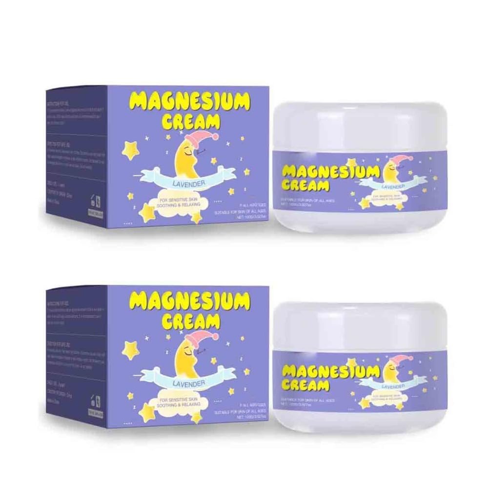3PCS Magnesium Cream- Soothing Muscle Relief, Deep Hydration, Fast Absorption for All Skin Types Sensitive Dry Oily