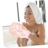 ETHZZLE 2Pcs Exfoliating Shower Mitts for Body Scrubbing Wear-resistant Imitated Silk Gloves Gentle Dead Skin Removal Bath Mitts for Legs Arms Chest for Home and Hotel Use view 2