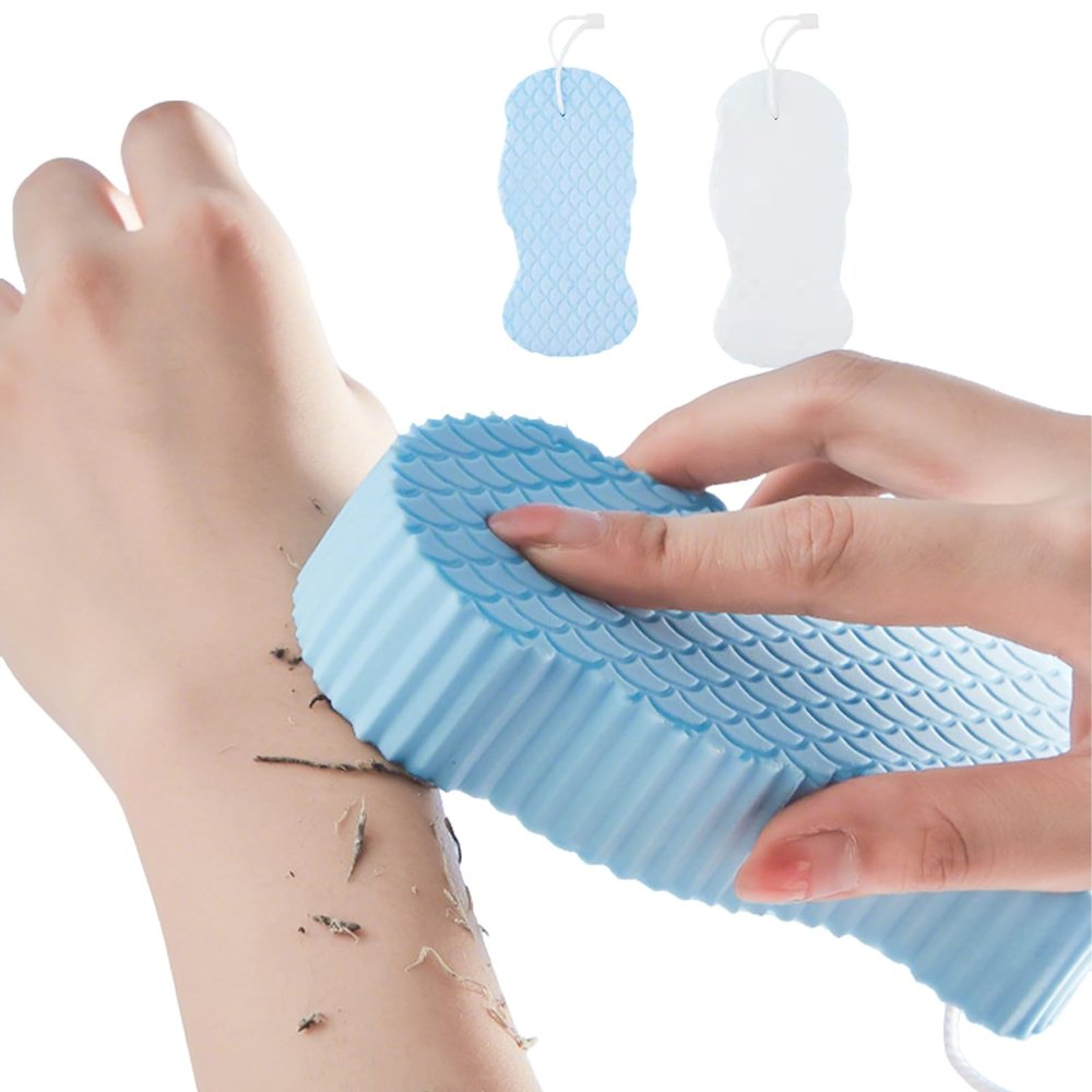 3D Bath Scrubber for Body Super Soft Exfoliating Bath Sponge Skin Friendly Reusable to Remove Dead Skin from The Skin