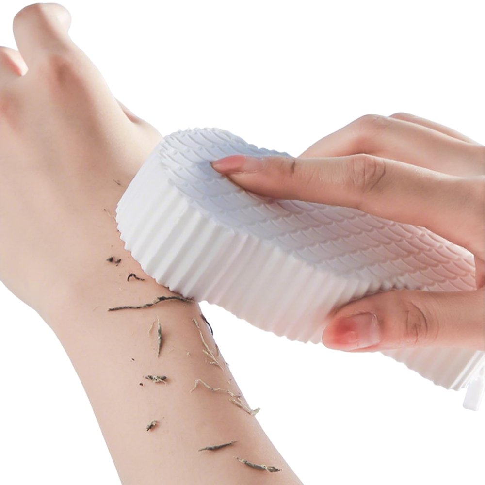 3D Bath Scrubber for Body Super Soft Exfoliating Bath Sponge Skin Friendly Reusable to Remove Dead Skin from The Skin
