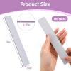 100/180 Grit Nail Files (100 Packs), Emery Board Nail Files for Acrylic Nails and Natural Nails, Double Sided Emory Boards Professional Reusable Washable Manicure Square Gray view 2