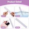 100/180 Grit Nail Files (100 Packs), Emery Board Nail Files for Acrylic Nails and Natural Nails, Double Sided Emory Boards Professional Reusable Washable Manicure Square Gray view 4