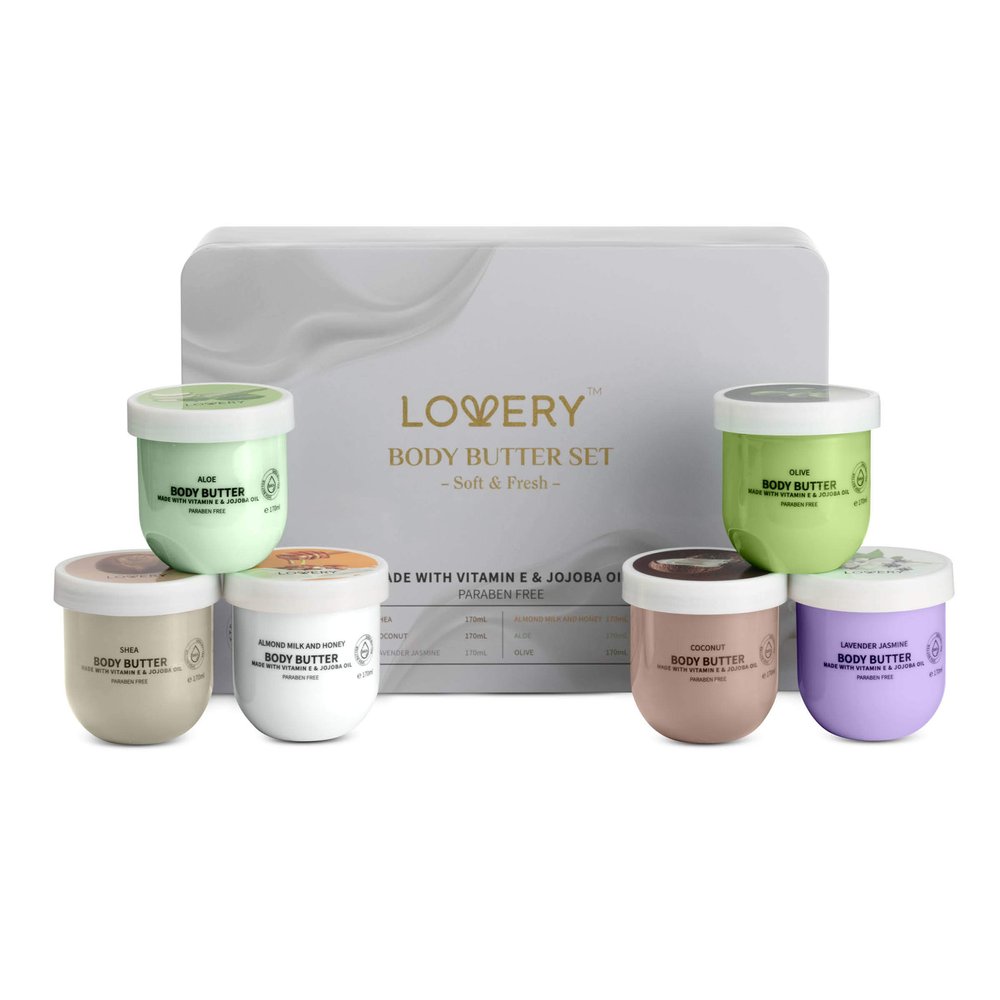 Christmas Gifts for Women - Whipped Body Butter Scented Body Lotion Set 36oz - Skincare Gift Set Self Care Gifts for Women, Shea Butter Lotion Moisturizing Cream, Mom, Grandma Gift Box