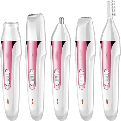 EZAGMWGFB 5 in 1 Electric Epilator Set Includes A Shaving Device for Private Parts, A Pubic Knife for The Armpits, A for Cutting The Eyebrows - Precise Hair Removal