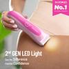 BAREWIZE Bikini Trimmer for Women, Electric Shaver for Women | LED Light, IPX7 Waterproof, USB-C Rechargeable, Ceramic Blade | Electric Razors for Women, Pubic Hair Trimmer Women (Petal Bonbon) view 3