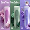 BAREWIZE Bikini Trimmer for Women, Pubic Hair Trimmer | LED Light, IPX7 Waterproof, USB-C Rechargeable, Replaceable Ceramic Blade | Electric Razors for Women, Electric Body Hair Shaver (Violet Haze) view 2