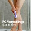 BAREWIZE Bikini Trimmer for Women, Pubic Hair Trimmer | LED Light, IPX7 Waterproof, USB-C Rechargeable, Replaceable Ceramic Blade | Electric Razors for Women, Electric Body Hair Shaver (Violet Haze) view 4