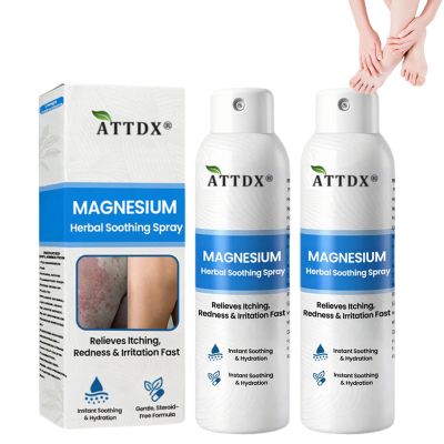 ATTDX Magnesium Herbal Soothing Spray - Relieves Itchy & Irritated Skin, Calming Rash for Face and Body, Natural Cooling Mist for Sensitive Skin (2)