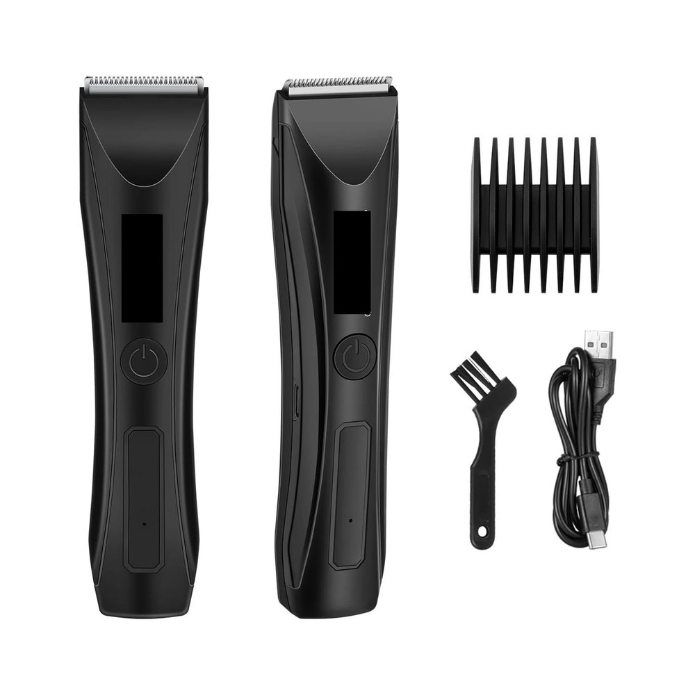 Cortapelo Profesional Cortadora de Barba Mquina afeitar elctrica para Hombres Maquinilla(Black)