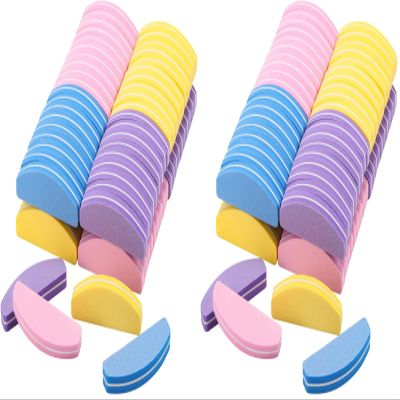 80 Count Mini Nail Buffers Kit, 100/180 Grit Buffing Blocks Small Nail Files for Acrylic and Natural Nails (Pack of 2)