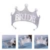 Alloy Crown Headdress Fashionable Hair Accessories Ornament Temperament Hair Crown Headpiece For Weddings And Parties Bridal Headwear view 2