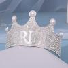 Alloy Crown Headdress Fashionable Hair Accessories Ornament Temperament Hair Crown Headpiece For Weddings And Parties Bridal Headwear view 4