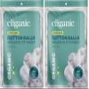 Cliganic Organic Super Jumbo Cotton Balls (100 Count) - Hypoallergenic, Absorbent, Large Size, 100% Pure (Packaging May Vary) (Pack of 2) view 1