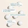 Cliganic Organic Super Jumbo Cotton Balls (100 Count) - Hypoallergenic, Absorbent, Large Size, 100% Pure (Packaging May Vary) (Pack of 2) view 4