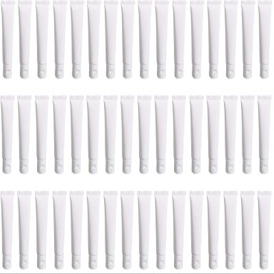 24PCS 30ML/1oz Empty Refillable Cosmetic Squeeze Tube Bottle Containers Jars Pot With Flip Cap For Makeup Shampoo Facial Cleanser Body Cream Shower Gel Liquids Lip Gloss (White) (Pack of 2)