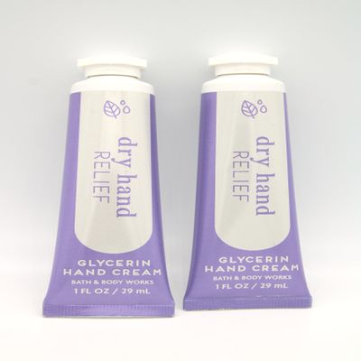 Dry Hand Relief, Bath and Body, Glycerin Hand Cream, 1 fl oz each, 2 pack
