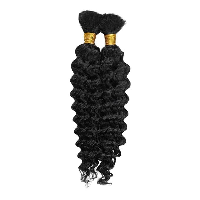 Janet Collection Human Hair Braids Deep Bulk (14"-16") (30, 16")