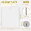 Realand 2 Pack Shower Mirror Fogless for Shaving, 9.8x7.9in Shatterproof Anti Fog Bathroom Hanging Mirror for Wall with 3 Hooks, for Men Woman Shave Makeup Locker view 2