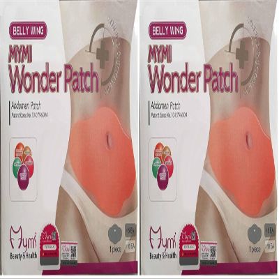 QIANSOTO Mymi Wonder Patch Belly Wing Works For Toning Contouring Firming - 10 pieces (Pack of 2)