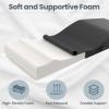 Selectico Ergonomic Lash Bed Topper, High-Density Foam Massage Table Topper with Plush Removable Cover, Non-Slip Massage Table Pad for Salon, Spa, Facial,Lash Extension Beds, 71"x28" (Black) view 3